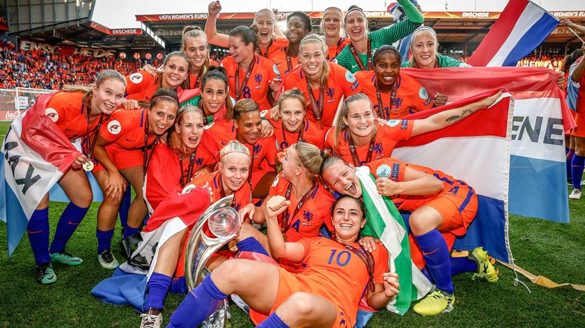 A selecção da Holanda venceu o Euro feminino. Foto: Vincent Jannink/EPA
