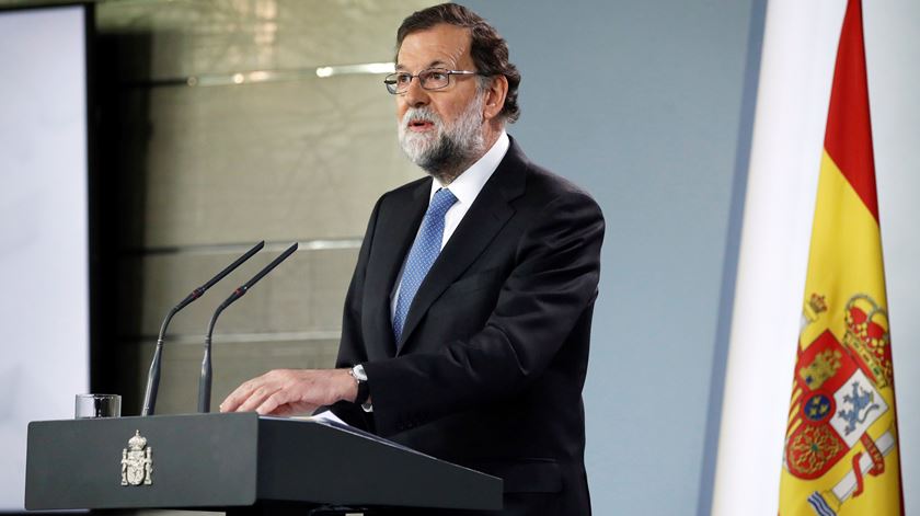 Rajoy anunciou decisões depois de um Conselho de Ministros extraordinário. Foto: Juanjo Martin/EPA