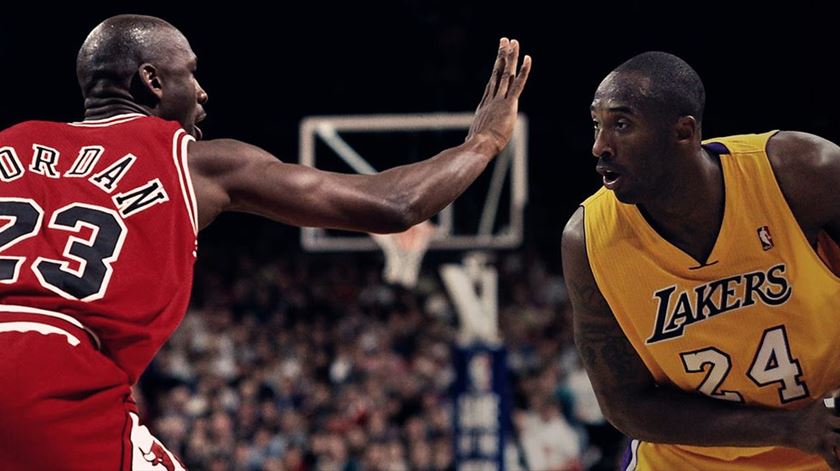 Michael Jordan e Kobe Bryant nos bons velhos tempos. Foto: Flickr