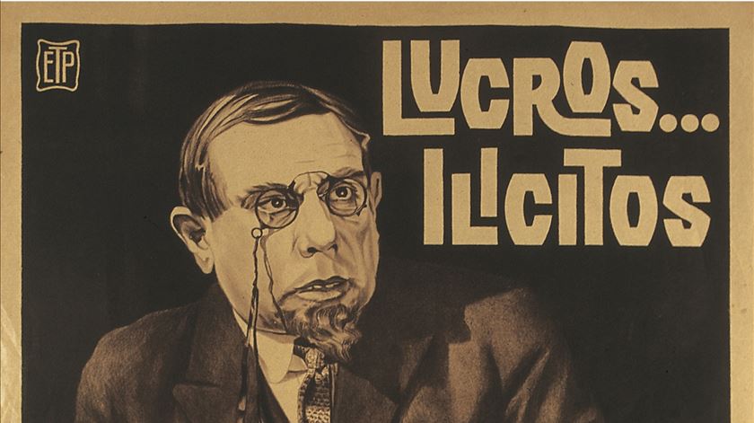 Filme "Lucros Ilícitos", cartaz ETP., 1923