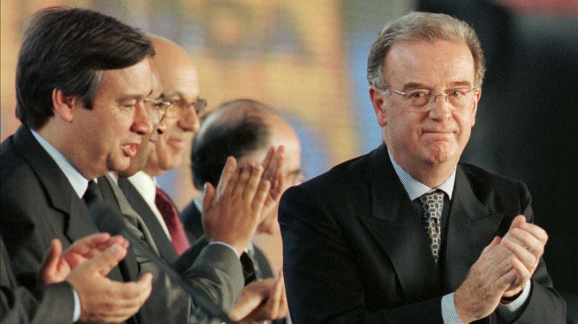 António Guterres, na altura primeiro-minitros português, com Jorge Sampaio na inauguração da Expo 98. Foto: Reuters
