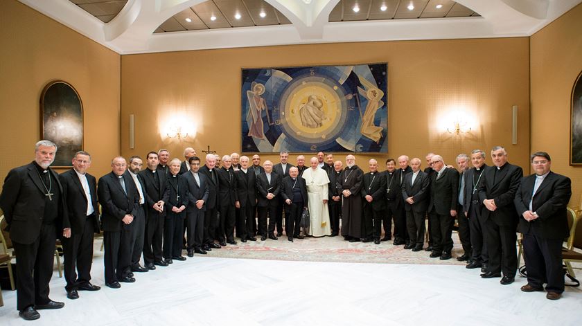 Bispos chilenos elogiados pelo Papa. Foto: Reuters