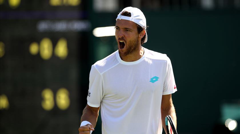 João Sousa fez história em Wimbledon. Foto: Carl Recine/Reuters