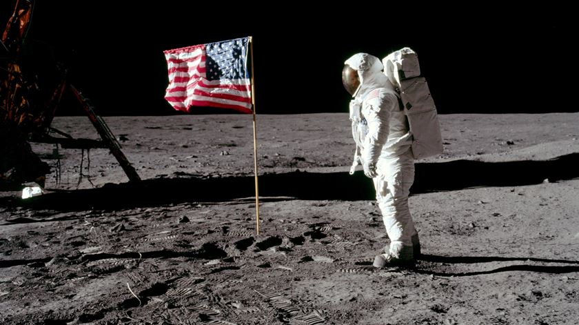 Primeira viagem à Lua. Foto: Neil Armstrong/NASA