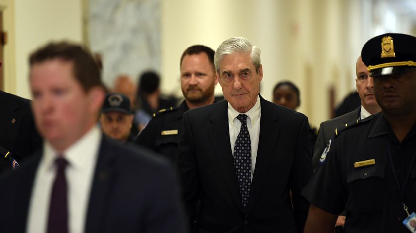 Mueller à chegada ao Congresso. Foto: Jack Gruber/USA Today
