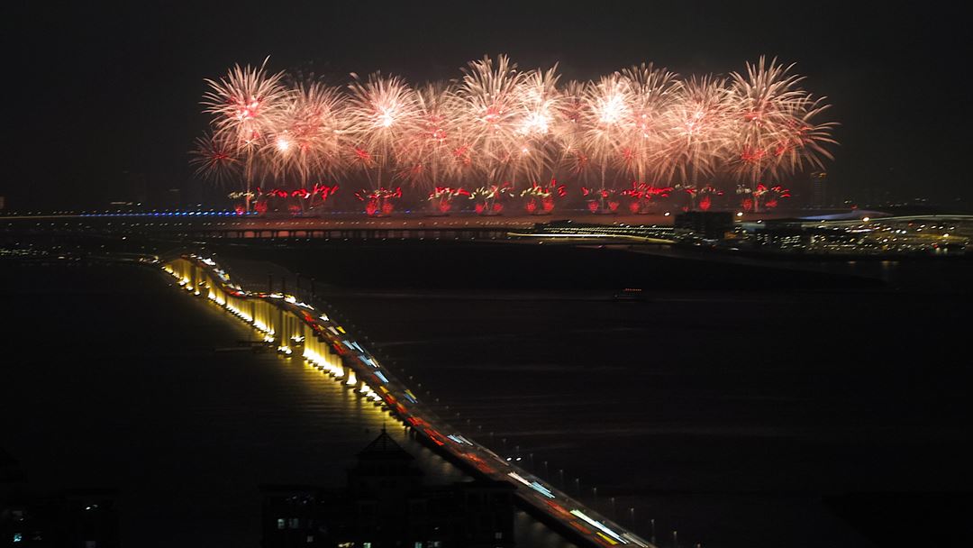 Comemorações do 70.º aniversário da República Popular da China em Macau. Foto: Reuters