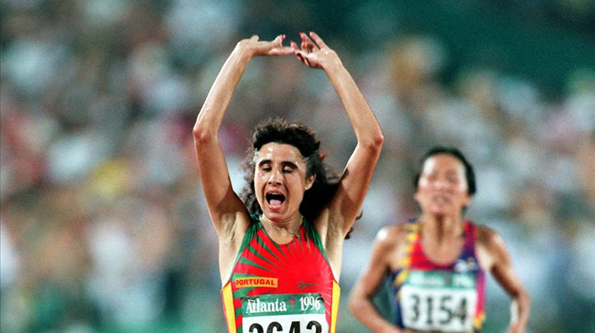 Fernando Ribeiro nos 10.000m nos Jogos Olímpicos de 1996 (Foto: BILDBYRÅN)