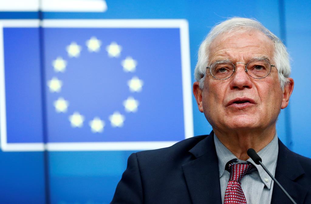 Alto representante da União Europeia para a politica externa, Josep Borrel Foto: Francois Lenoir/Reuters