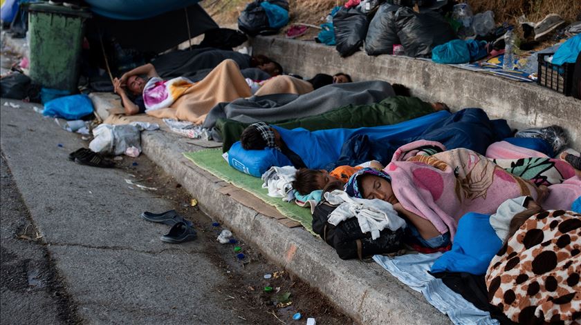 Campo de refugiados de Moria, na Grécia. Foto: Alkis Konstantinidis/Reuters