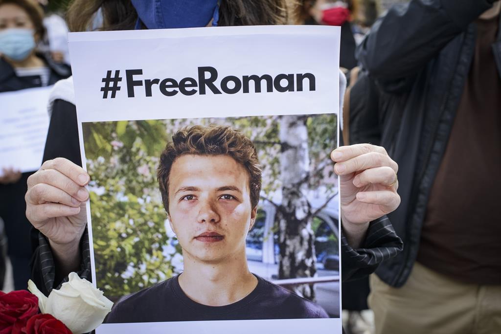 O jornalista e ativista bielorusso Roman Protasevich. Foto: Jacopo Landi / Hans Lucas/Reuters