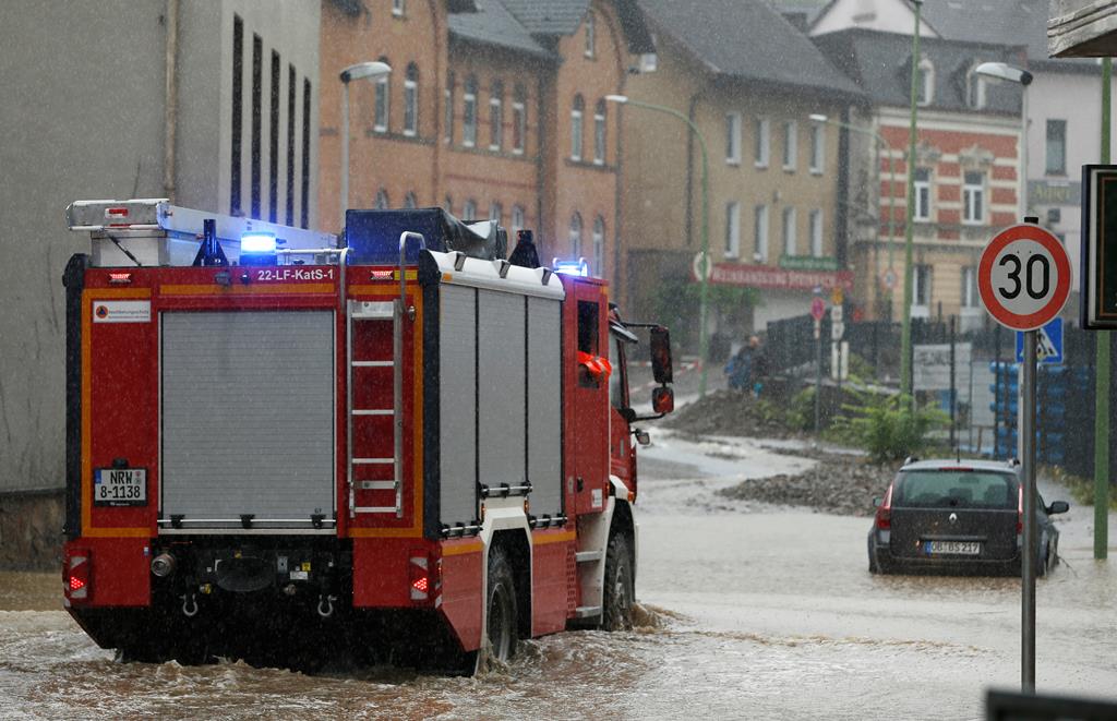 Mau tempo na Alemanha já fez perto de 60 mortos. Foto: Leon Kuegeler/Reuters