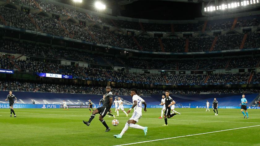 Sheriff chocou o mundo do futebol com uma vitória por 2-1 em casa do Real Madrid, que está a discutir um lugar na final com o Manchester City. Foto: Reuters