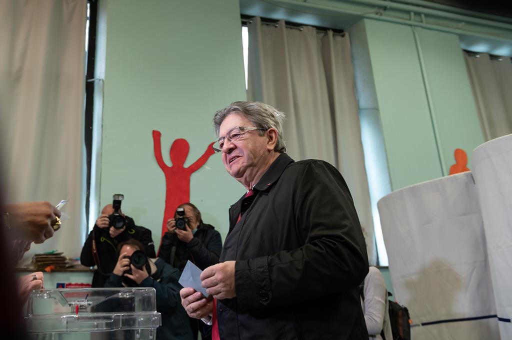 Jean-Luc Mélenchon é o líder da extrema-esquerda francesa. Foto: Laurent Coust/Reuters