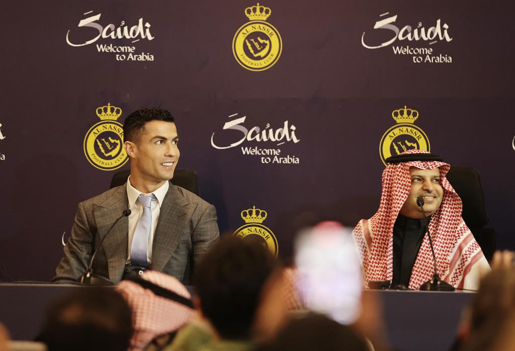 Ronaldo falou pela primeira vez como jogador do Al Nassr.  Foto: Reuters