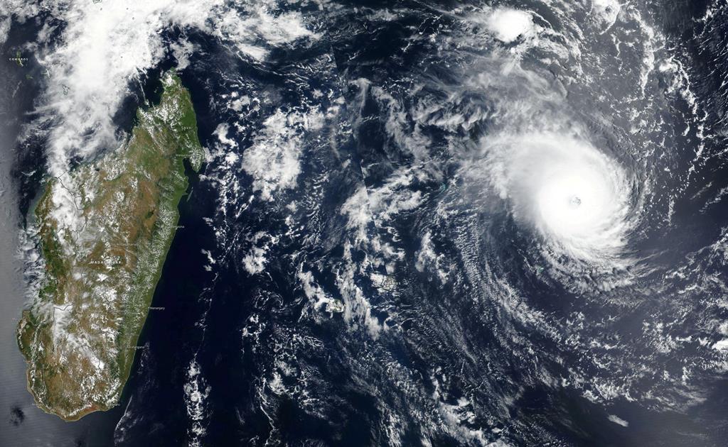 Imagem por satélite do ciclone tropical Freddy. Foto: NASA