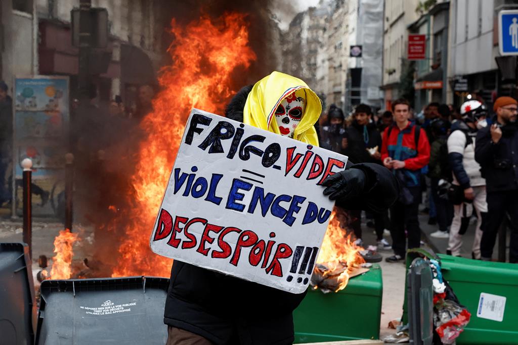 Protestos em Paris, França Foto: Reuters