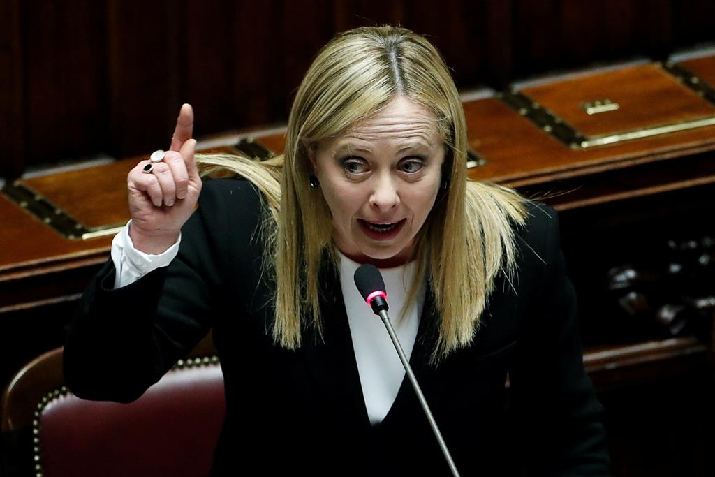 A primeira-ministra italiana, Giorgia Meloni. Foto: Remo Casilli/Reuters