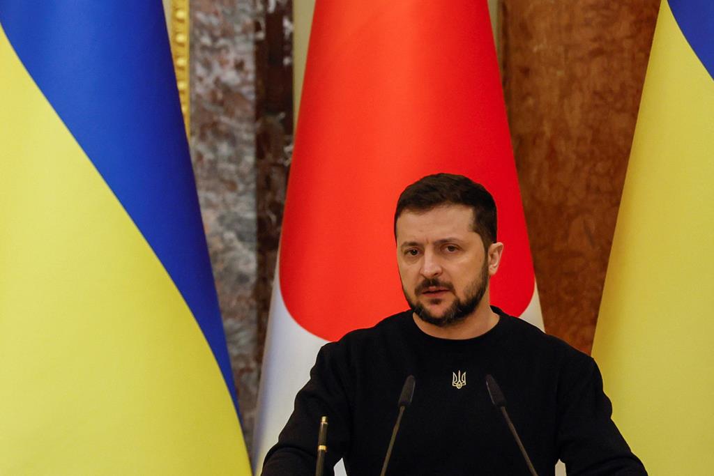 Volodymyr Zelensky, presidente da Ucrânia. Foto: Alina Yarysh/Reuters