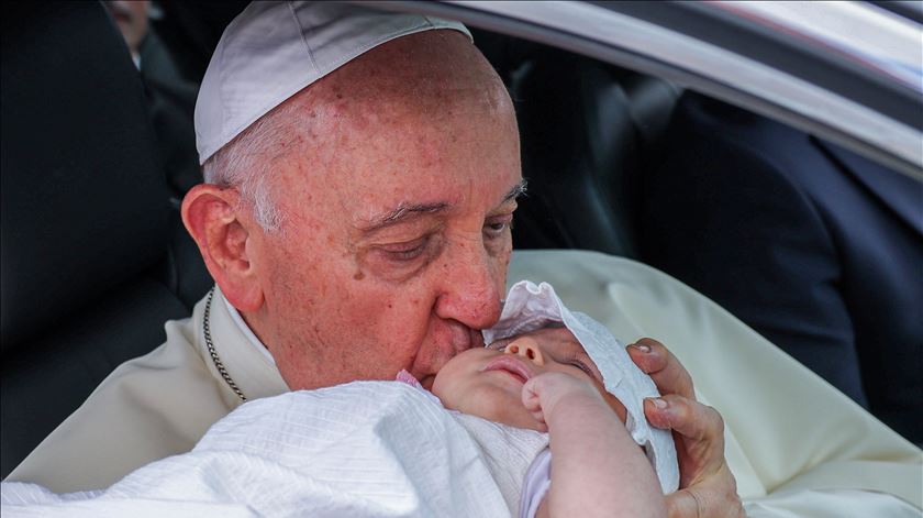 Papa Francisco, Jornada Mundial da Juventude Lisboa 2023. Foto: REUTERS/Guglielmo Mangiapane