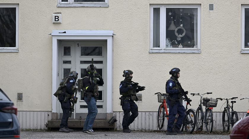 tiroteio em escola primária na Finlândia. Foto: Reuters
