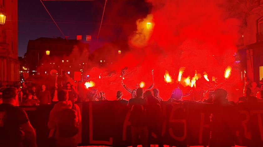 Manifestação de extrema-direita em Lisboa Foto: José Carlos Silva