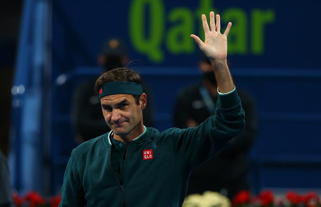 Roger Federer. Foto: Samer F. Rejjal/Handout By Bein Sports/EPA