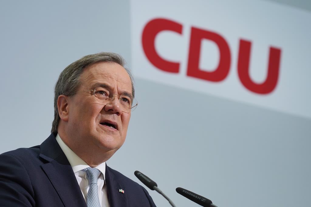 Armin Laschet, líder da CDU, na Alemanha. Foto: Sean Gallup/EPA