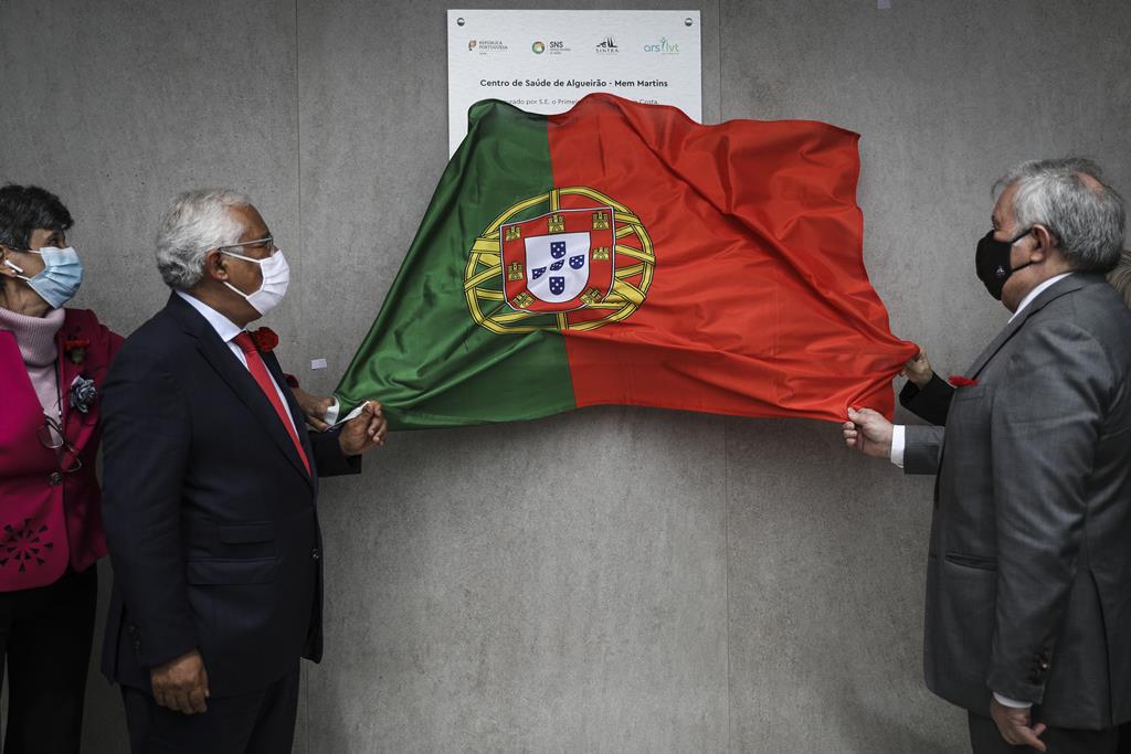 Primeiro-ministro, António Costa, inaugura centro de saúde de Algueirão. Foto: Rodrigo Antunes/Lusa