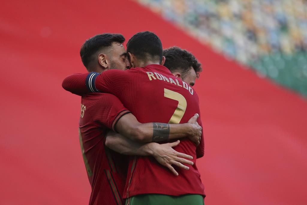 Portugal venceu o último jogo de preparação, frente a Israel. Foto: Manuel De Almeida/Lusa