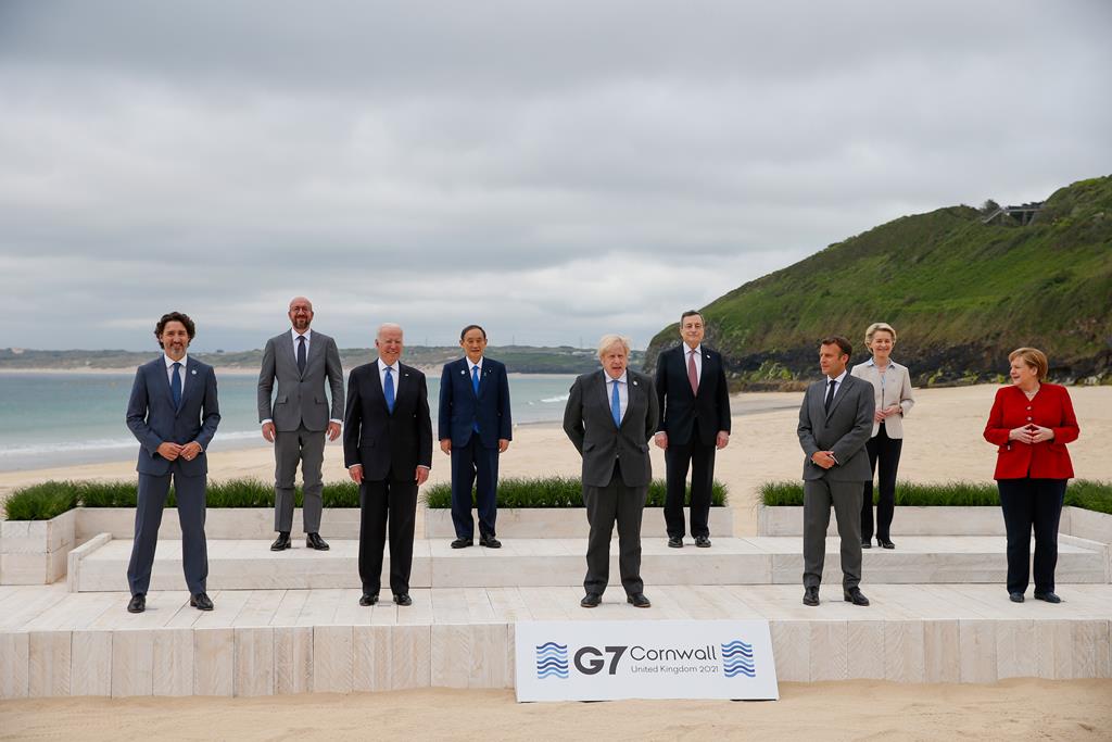 Cimeira em Cornwall, em junho. Foto: Hollie Adams/EPA