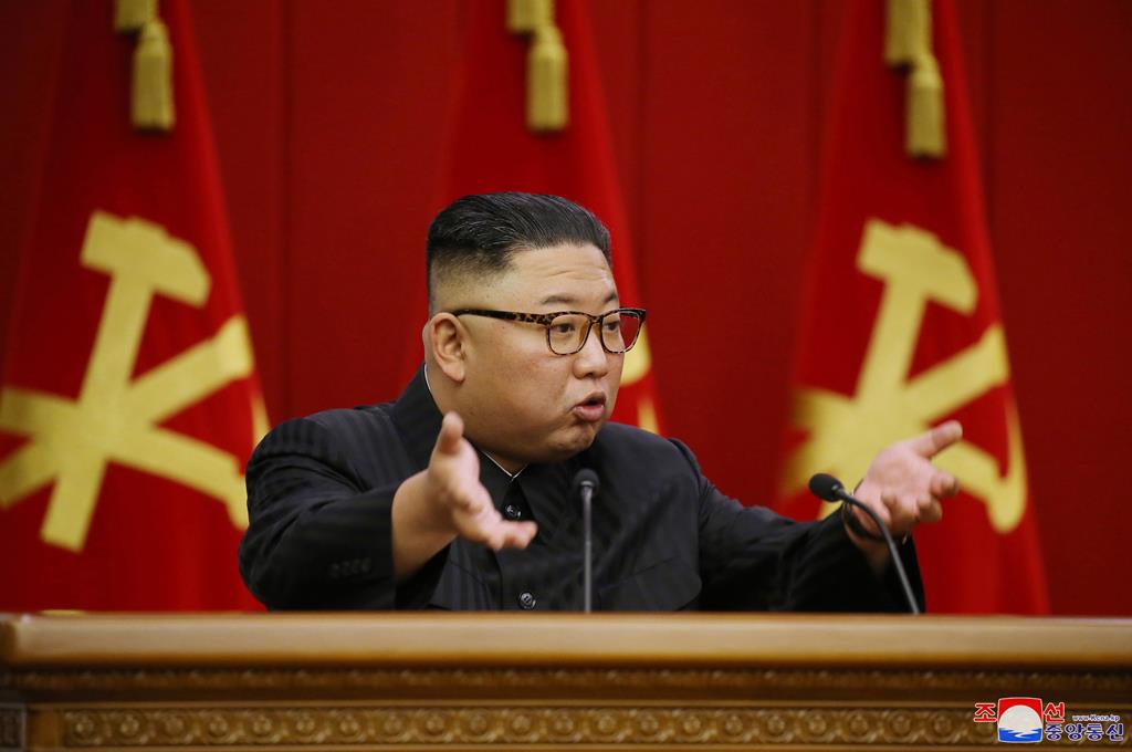 Kim Jong-un é o líder supremo de Coreia do Norte Foto: KCNA/EPA