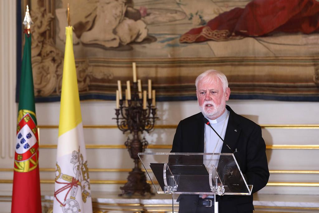 Secretário do Vaticano para as relações com os Estados, Arcebispo Paul Gallagher. Foto: Antonio Pedro Santos/EPA