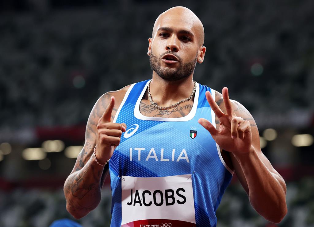 Lamont Marcell Jacobs ganha ouro para Itália nos 100 metros Foto: Diego Azubel/EPA