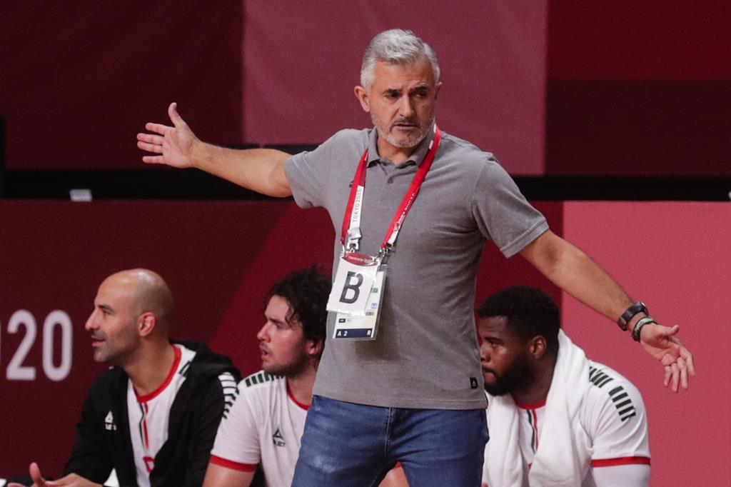 O treinador da seleção nacional de andebol, Paulo Jorge Pereira. Foto: Tiago Petinga/Lusa