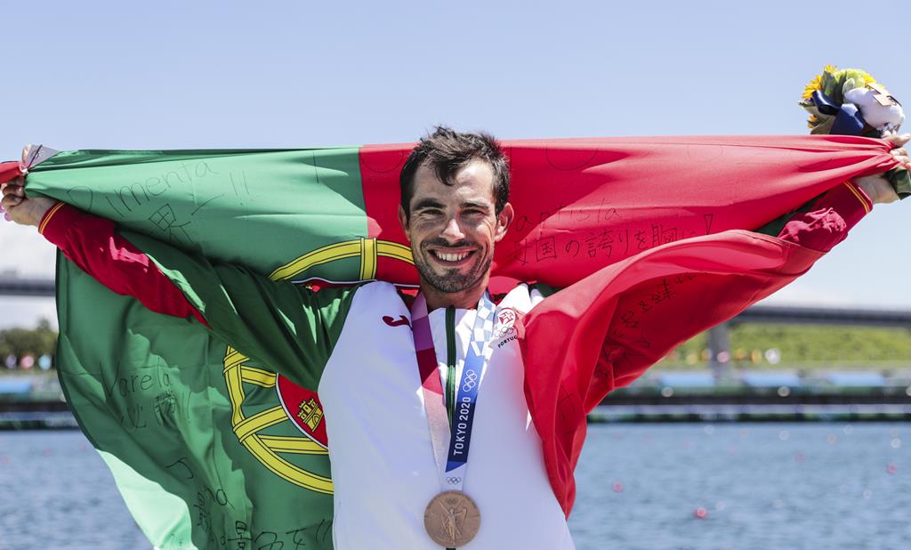 Fernando Pimenta foi medalha de bronze de canoagem nos Jogos Olímpicos de Tóquio 2020. Foto: Tiago Petinga/Lusa