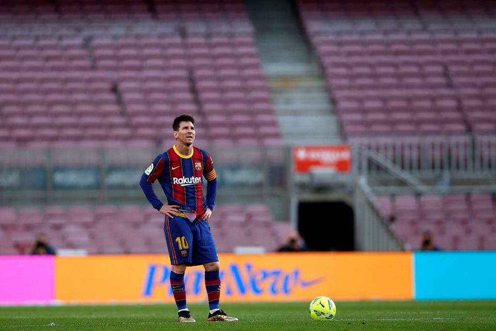 Messi deixa o Barcelona, único clube que representou como profissional Foto: Alejandro Garcia/EPA