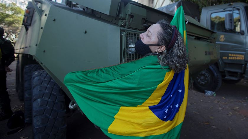 Parada militar de Bolsonaro Foto: Joedson Alves/EPA