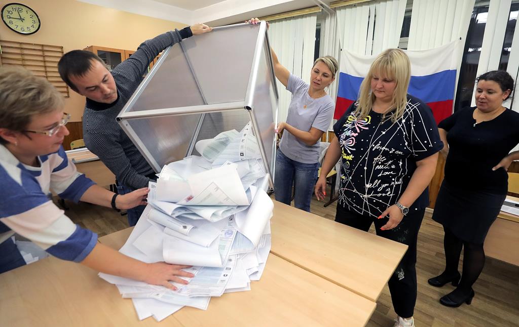 Eleições legislativas na Rússia. Foto: Maxim Shipenkov/EPA