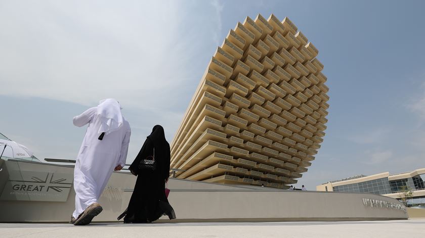 Pavilhão do Reino Unido na Expo Dubai. Foto: Ali Haider/EPA