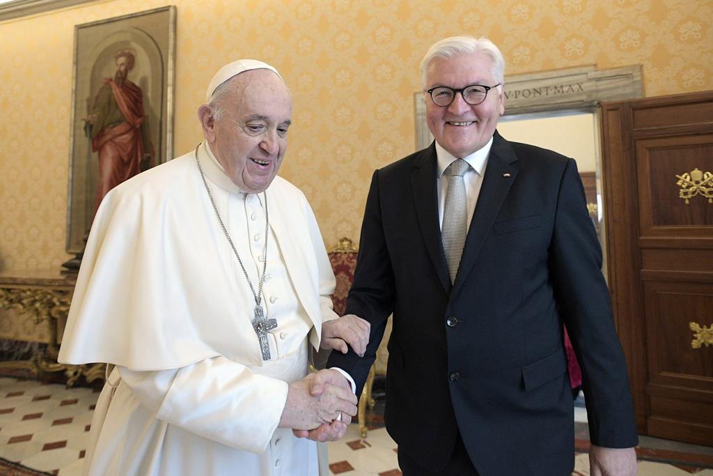 Papa Francisco com Frank-Walter Steinmeier, Presidente da Alemanha. Foto: Vaticano