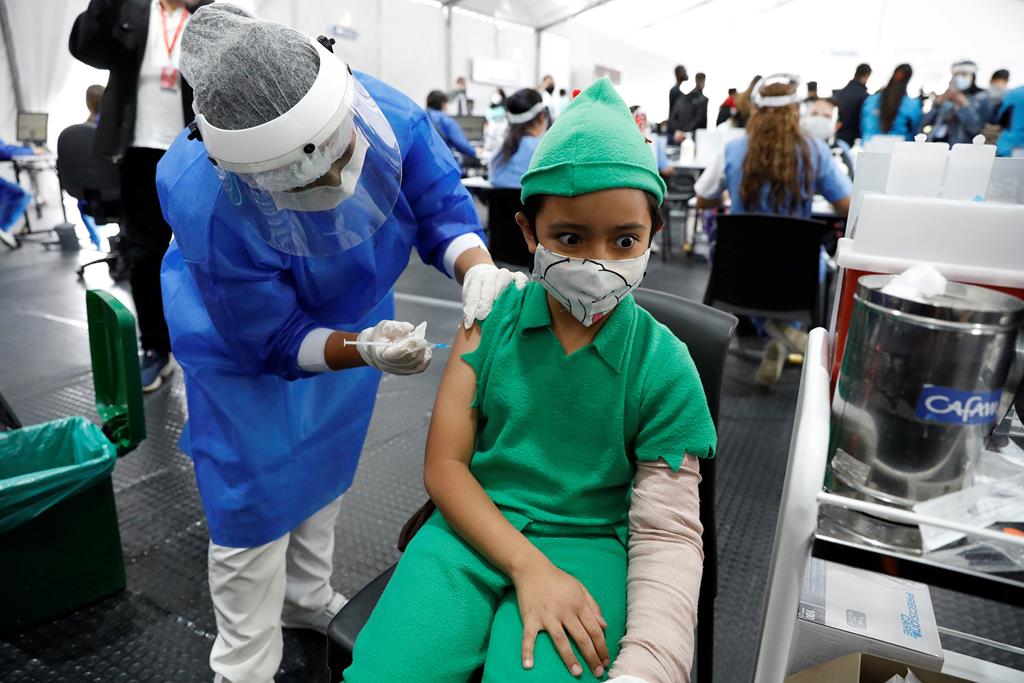 Vacinação de crianças arranca em Portugal no dia 18 de dezembro. Foto: Carlos Ortega/EPA