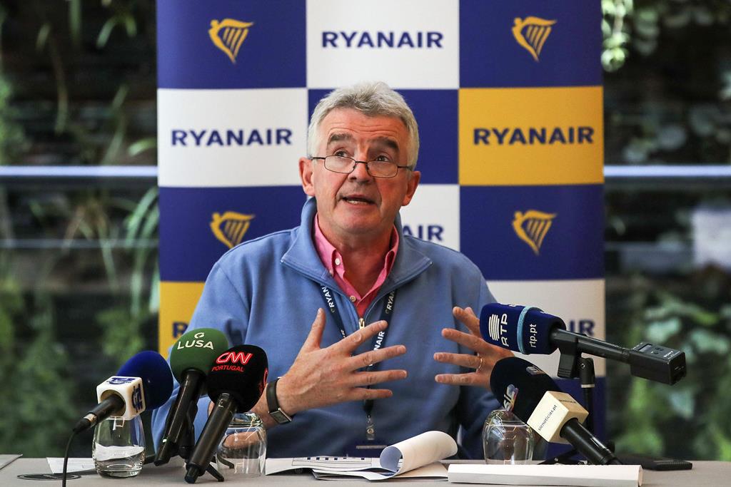 Michael O`Leary, CEO da Ryanair. Foto: Manuel de Almeida/Lusa