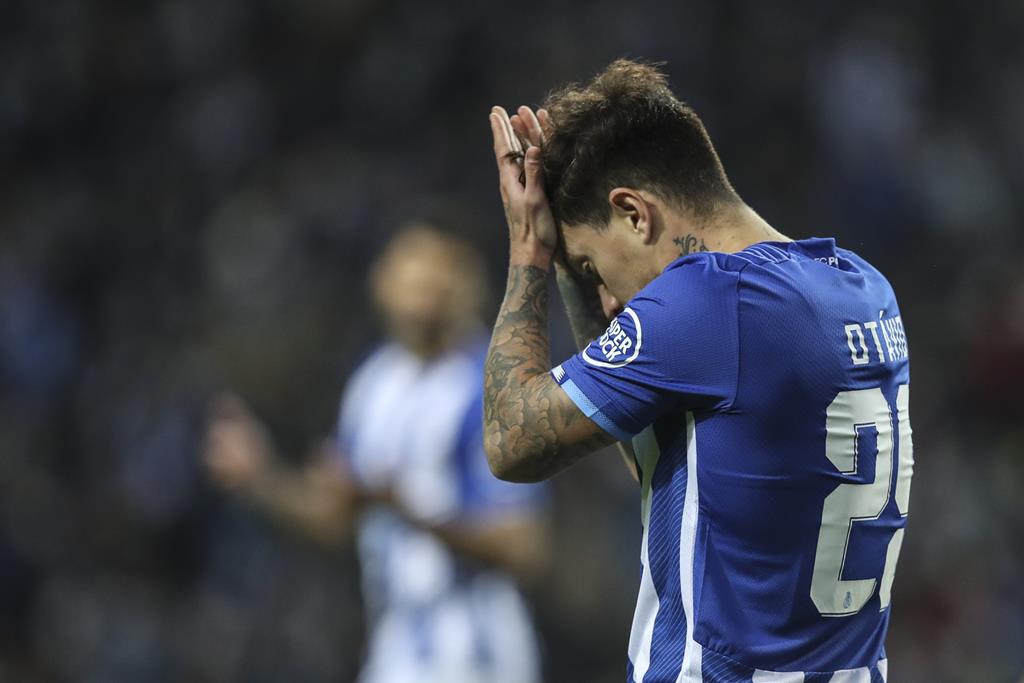 Jogadores do FC Porto não esconderam frustração pelo resultado com o Atlético Foto: José Coelho/Lusa