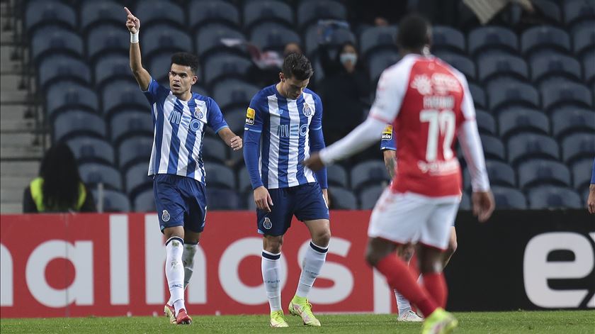 Luis Diaz marcou pelo FC Porto ao Sp. Braga. Foto: Manuel Fernando Araujo/EPA