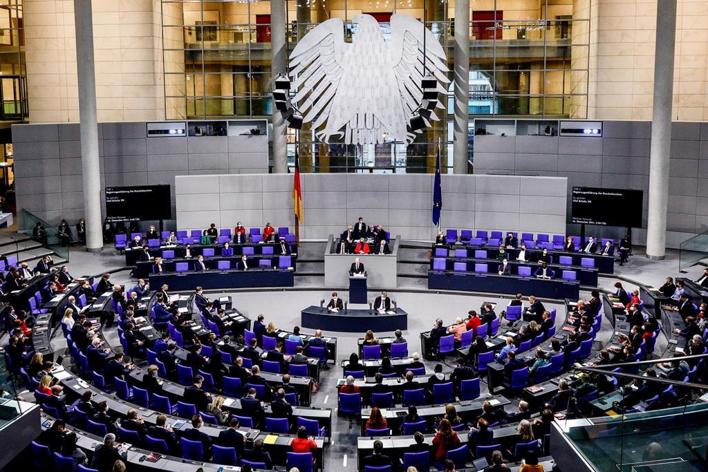 A CDU elegeu 197 deputados, depois de ser derrotada nas eleições de setembro de 2021. Foto: Filip Singer/EPA