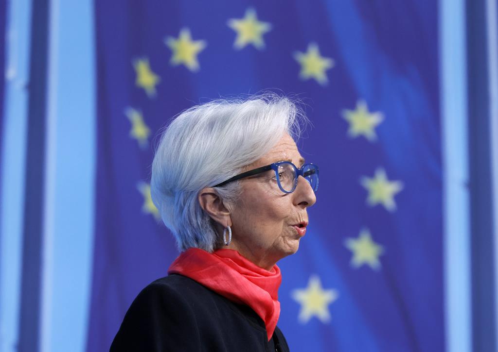 Christine Lagarde - presidente do BCE Foto: Ronald Wittek/pool/EPA