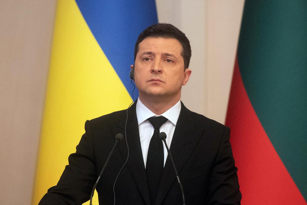 Volodymyr Zelensky, Presidente da Ucrânia. Foto: Andrzej Lange/EPA