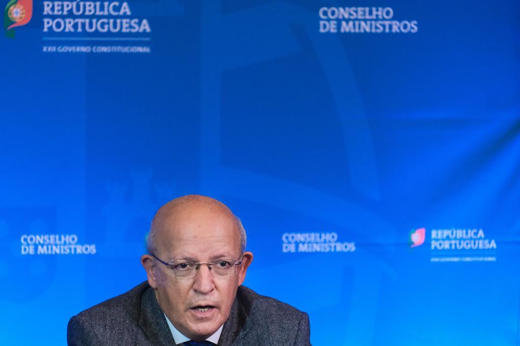 Augusto Santos Silva, no briefing do Conselho de Ministros. Foto: Mário Cruz/Lusa