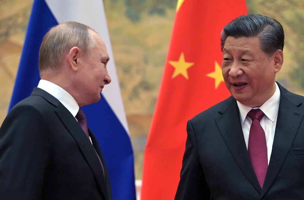 Vladimir Putin e Xi Jinping encontraram-se em Pequim neste mês. Foto: Alexei Druzhinin/EPA