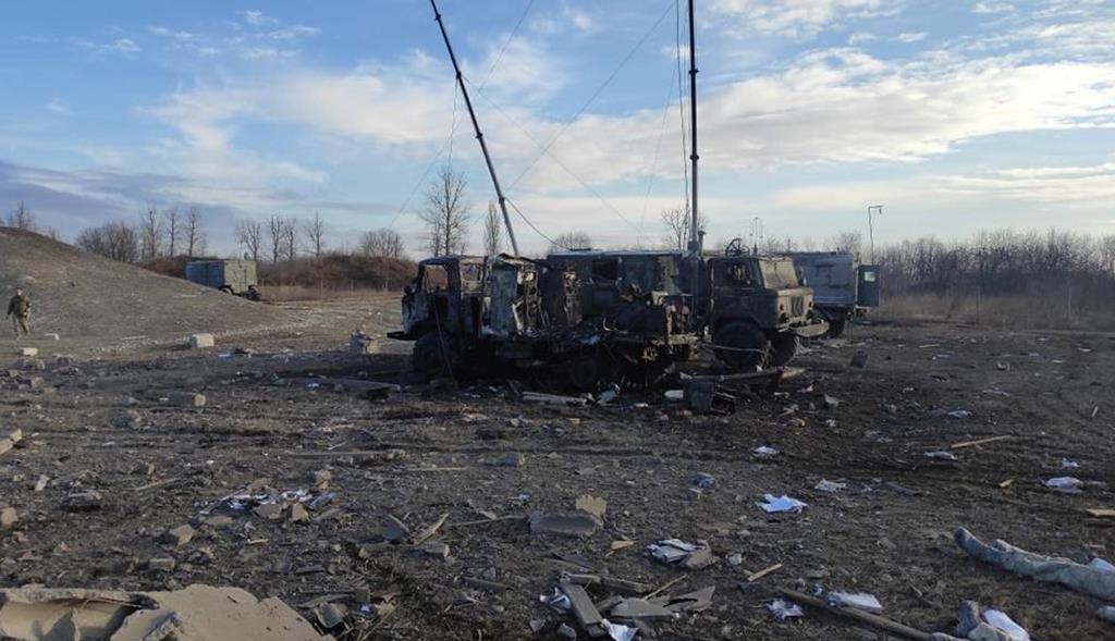 O nível de destruição na Ucrânia é elevado. Foto: Embaixada da Ucrânia em Itália/EPA